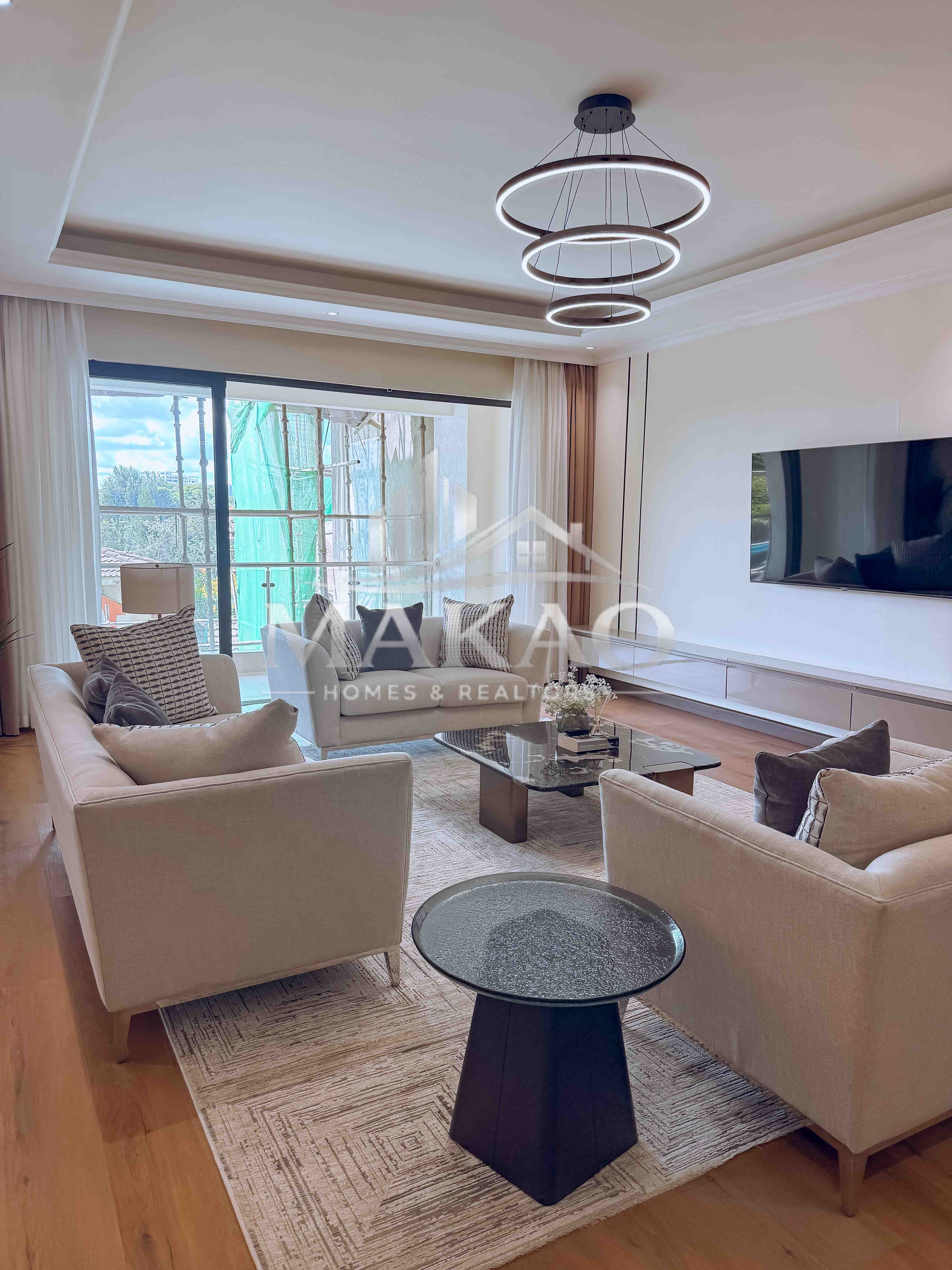 A refined residential interior presented on Makao Homes
